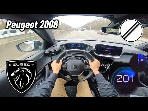 2024 Peugeot 2008 1.2 PureTech 130 (131 hp) - POV Test drive On the German Autobahn
