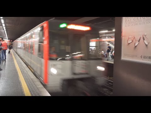 Italy, Milan, Metro ride from CARIOLI Castello to Cadorna FN