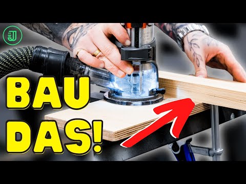 Perfekt GERADE FRÄSEN: Mit dieser VORRICHTUNG klappt's garantiert! | Jonas Winkler