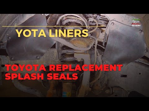Yota Liners Toyota Rubber Splash Seals Review & Install | Toyota Splash Shield Replacement