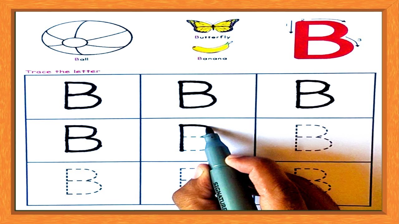 Tracing Letters For Kids | Tracing Letter B | Practice Writing Letter B | Tracing | Preschool Learn