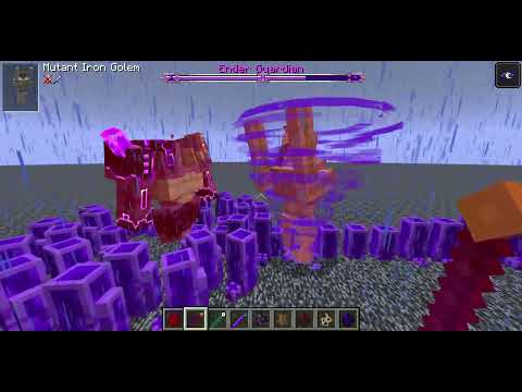 Mutant Iron Golem(1.12.2 port) VS L_Ender Cataclysm Bosses [Minecraftt 1.20.1 mob battle]