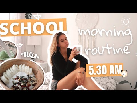 MA ROUTINE DU MATIN POUR LES COURS (5.30 am)