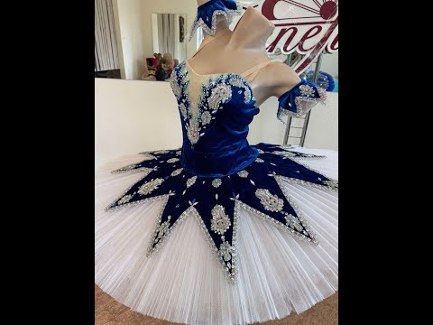 Ballet costume Queen of Snowflakes Nutcracker F 0093 - video 2