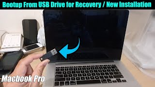 How to Bootup From USB Drive for Recovery / New Installation on Macbook / Mac Computer