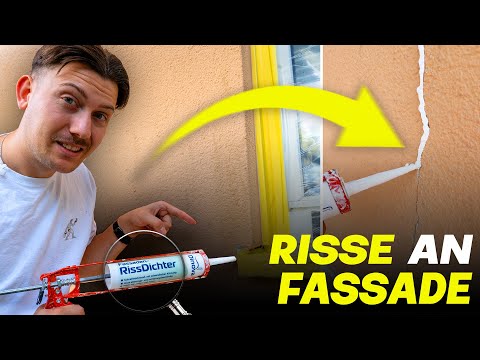 Risse an der Fassade richtig ausbessern mit Fassaden-Rissdichter