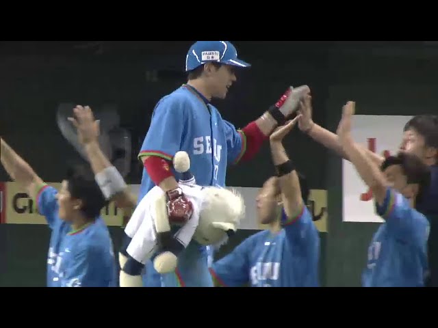 4回裏 ライオンズ炭谷が2号2ランHR!! 3-0とリード広げる!!  2014/6/27 L-H
