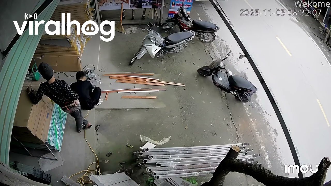 Short-Circuited Bike Suddenly Starts || ViralHog