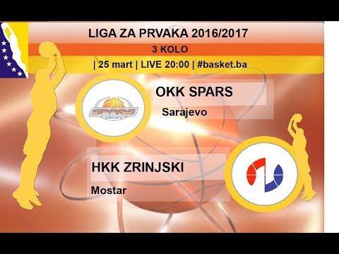 OKK Spars Ziraat Bank - HKK Zrinjski | Liga za prvaka | 3. kolo | LIVE 20: 00