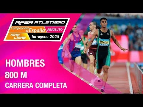 Men's 800m Final - Spanish Athletics Championships - Tarragona 2025 - Mohamed Attaoui