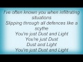 John Foxx - Dust And Light Lyrics