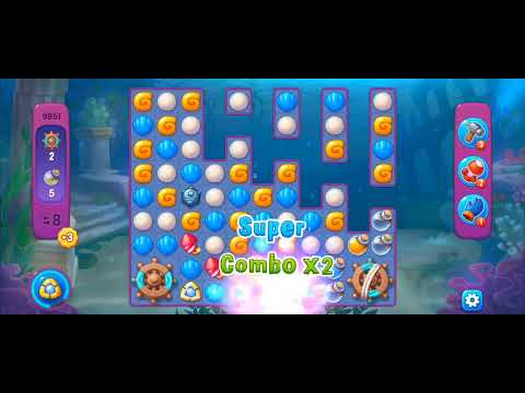 Fishdom Super Hard Level 9851 (with Double Lightning Boosters) @choraelmin