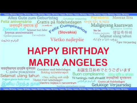 MariaAngeles   Languages Idiomas - Happy Birthday