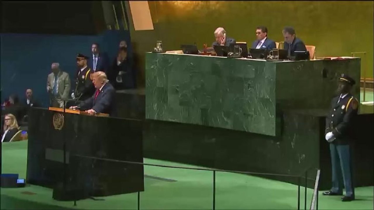 Assemblea Onu, la delegazione di Cuba esce dall'Aula durante il discorso di Trump