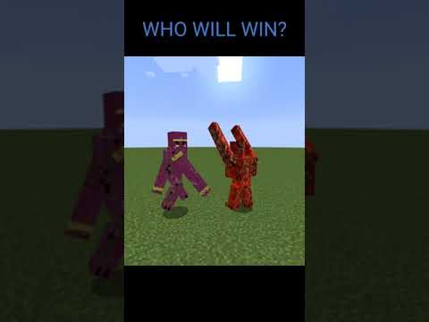 GWZ - MC - Redstone Golem VS Lapis Golem - Minecraft Mob Battle