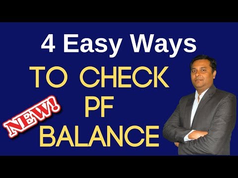4 easy ways to check PF balance and Passbook Video