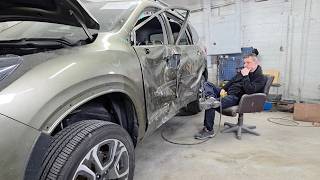 Severe Side Collision Subaru Ascent Full Body & Frame Repair