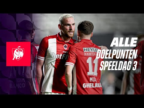 ALLE DOELPUNTEN SPEELDAG 3 ⚽⚽🤩  Jupiler Pro League hoogtepunten 23/24