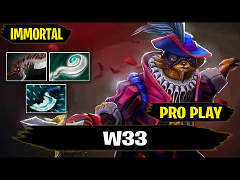 Nigma.W33 - Pangolier Mid Pro Gameplay IMMORTAL Rank Dota 2