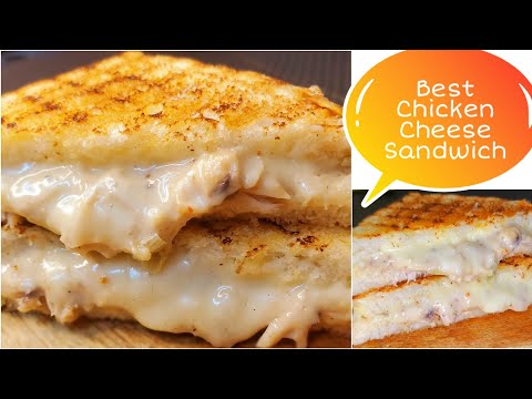 How to make chicken cheese grilled sandwich || Quick and easy sandwich recipe for parties
