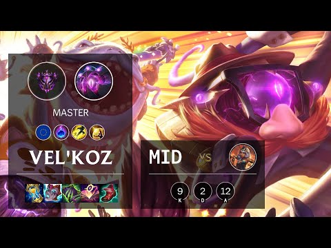 Vel'Koz Mid vs Qiyana - EUW Master Patch 11.22
