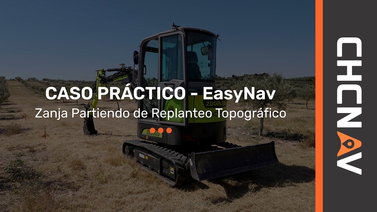 03. Caso practico Zanja partiendo de replanteo topografico. Sistema EasyNav CHCNAV