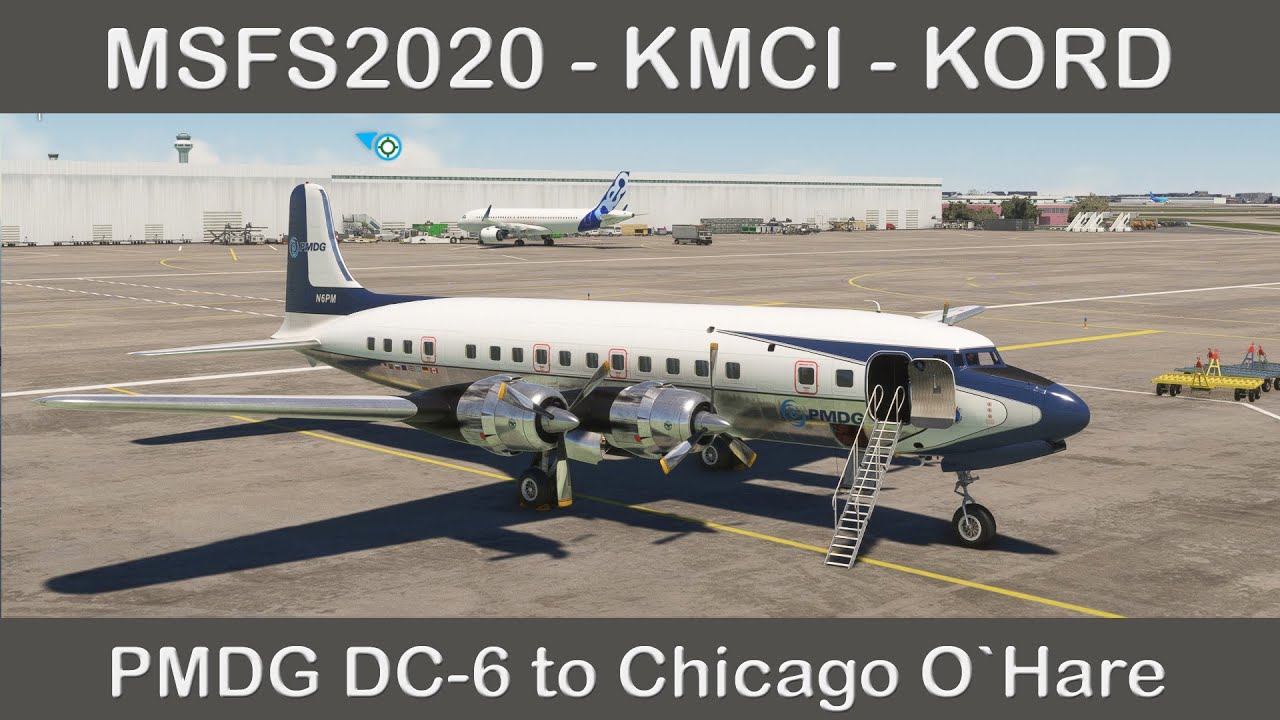 #msfs2020  PMDG Dc-6 KMCI Kansas City Int. to KORD Chicago O'Hare International #fullflightsimulator