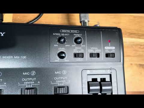 Sony MX-70E Great Digital Delay Effects / Tiny Mixer [Very Rare!] image 5