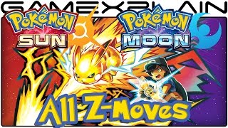 Pokémon Sun & Moon - All 26 Z-Moves