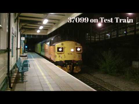 Prestatyn 11.7.2018 - Colas 37099 on test train - Class 37 - Network Rail