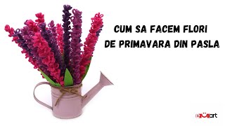 Cum sa facem flori de primavara din pasla 