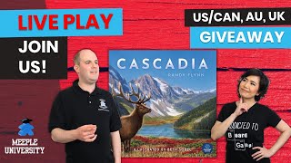 Cascadia Board Game -  LIVE Playthrough & US/CAN/AU/UK Giveaway