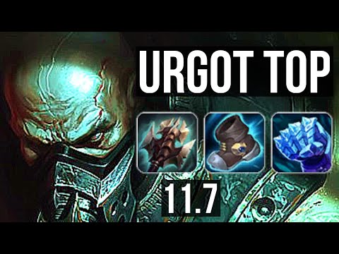 URGOT vs HEIMERDINGER (TOP) (DEFEAT) | 3.3M mastery, 1700+ games, 5/1/1 | KR Diamond | v11.7