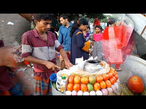 Best street food # Food Ninja of Dhaka Tasty Chanachur Masala @ Tk 10 Delicious food in the World