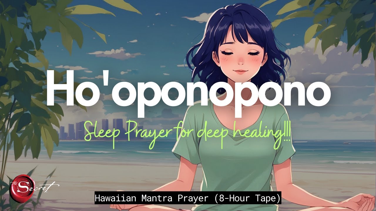 HO'OPONOPONO SLEEP PRAYER FOR DEEP HEALING | HAWAIIAN MANTRA| 8-HOUR TAPE 🌺✨🙏