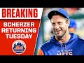 Mets RHP Max Scherzer Set To Make Return From IL Tuesday vs Reds | CBS Sports HQ