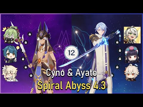 Spiral Abyss 4.3 | C0 Cyno Quickbloom & C0 Ayato Hypercarry