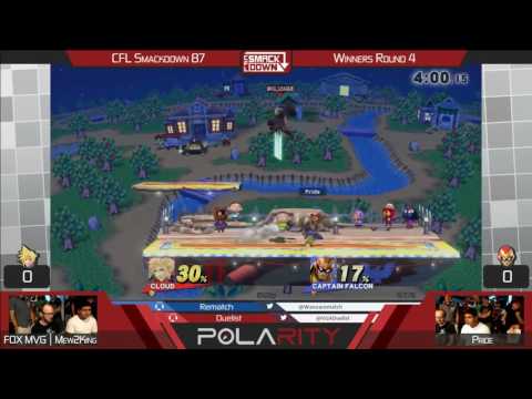 CFL Smackdown 88 WiiU - FOX MVG | Mew2king (Cloud) vs Pride (Falcon) - Winners R4