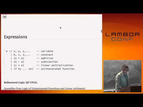 LambdaConf 2015 - LiquidHaskell  Refinement Types for Haskell   Ranjit Jhala