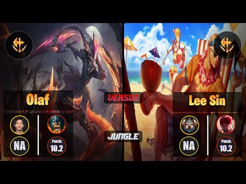 Blaber OLAF (Jungle) [Conqueror] VS LEE SIN - Challenger NA Patch 10.2
