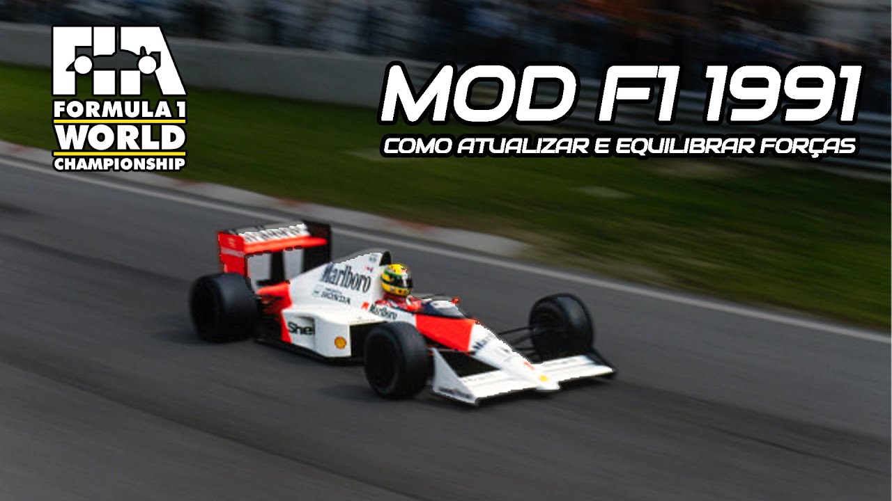 COMO EQUILIBRAR A FORÇA DAS WILLIAMS E ATUALIZAR - MOD FORMULA 1 1991 PARA AUTOMOBILISTA 2 AMS2.