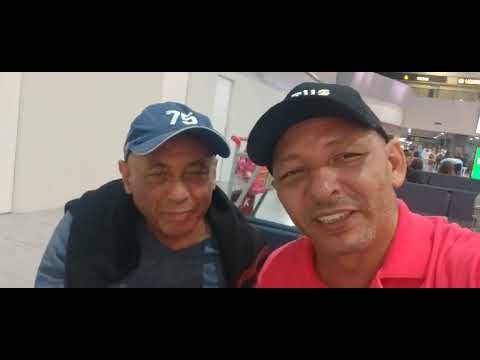 A dupla caju e castanha dando os parabéns ao programa relembrando Gonzagão