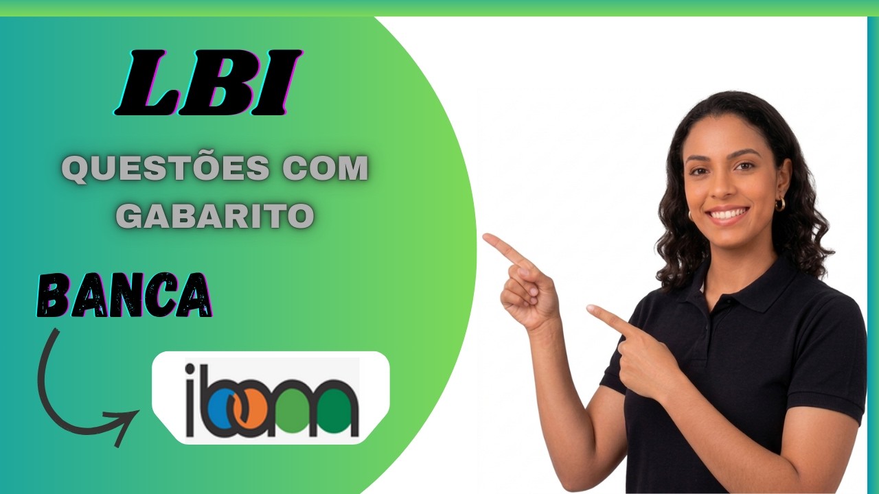 Banca IBAM - LBI - Questões com Gabarito para  Concurso #concursoprofessores #pedagogiaparaconcurso