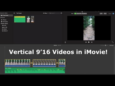 How to make VERTICAL videos in iMovie - Tutorial