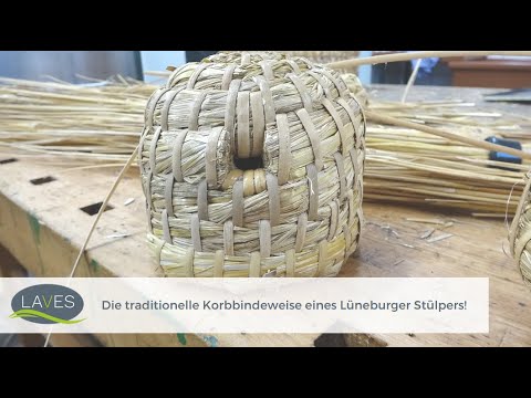 Die traditionelle Korbbindeweise eines Lüneburger Stülpers
