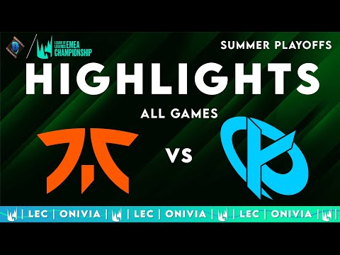 FNC vs KC Highlights ALL GAMES | LEC 2025 Summer Playoffs | Fnatic vs Karmine Corp by Onivia