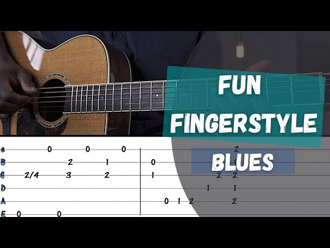 Robert Johnson Style Delta Blues Acoustic Guitar Lesson / With Tabs