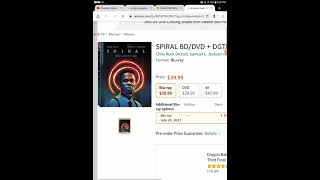 spiral blu ray and DVD release date confirmed