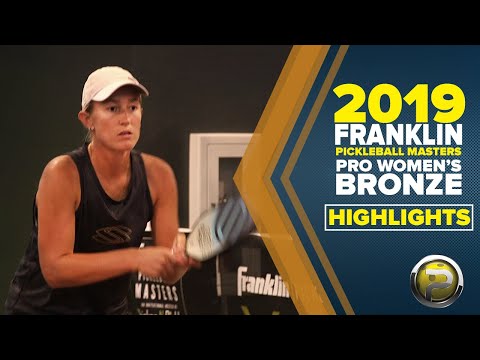 Great Moments from the Pro Women’s Doubles BRONZE from the 2019 Franklin Pickleball Masters