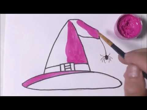 Witch Hat Drawing & Painting, Step by Step by Allstar Kids Easy Draw Arts (AKEDA)